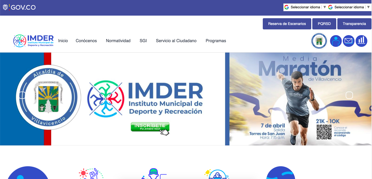 Paginas web gubernamentales